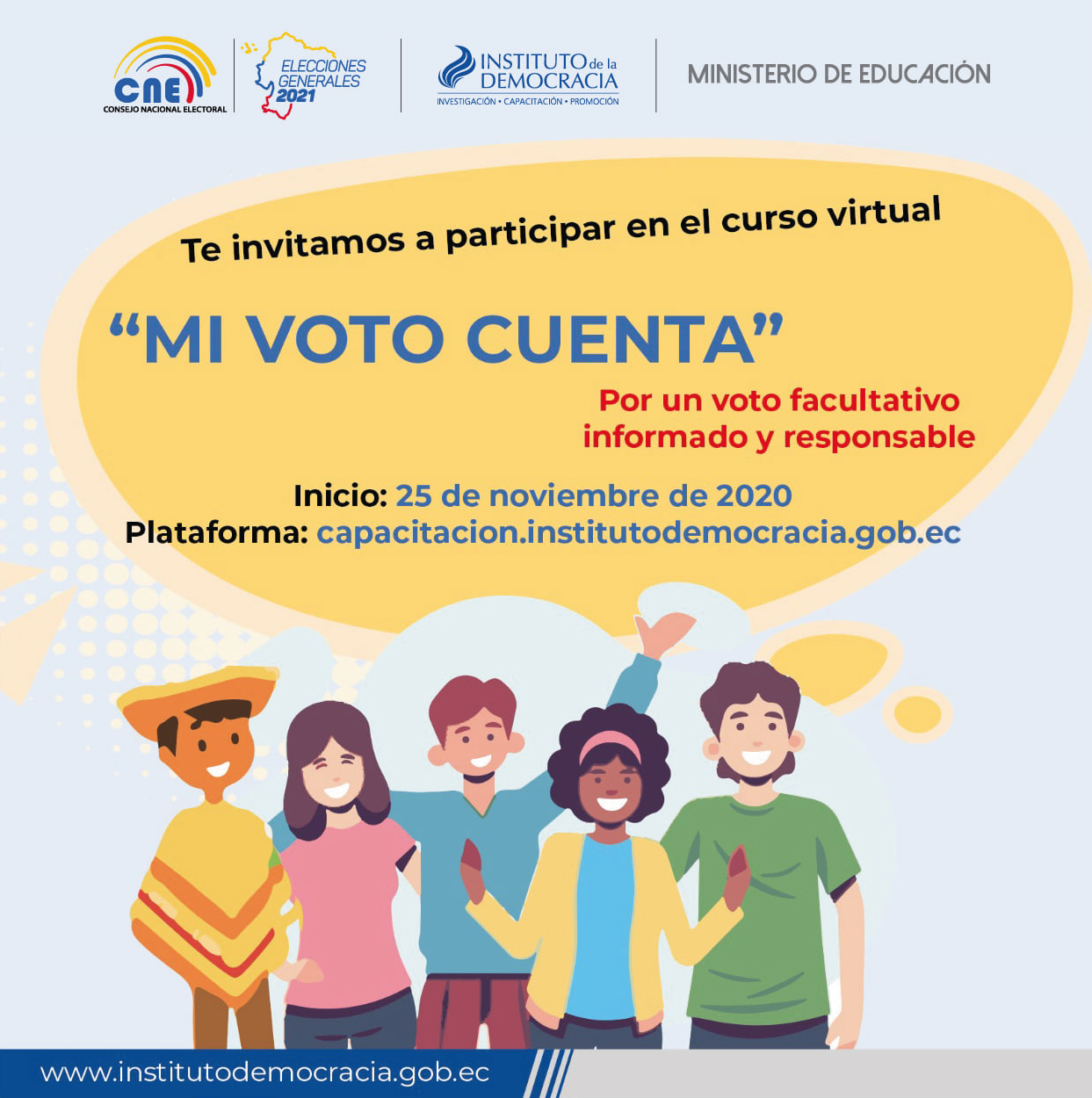 Curso virtual «Mi voto cuenta»